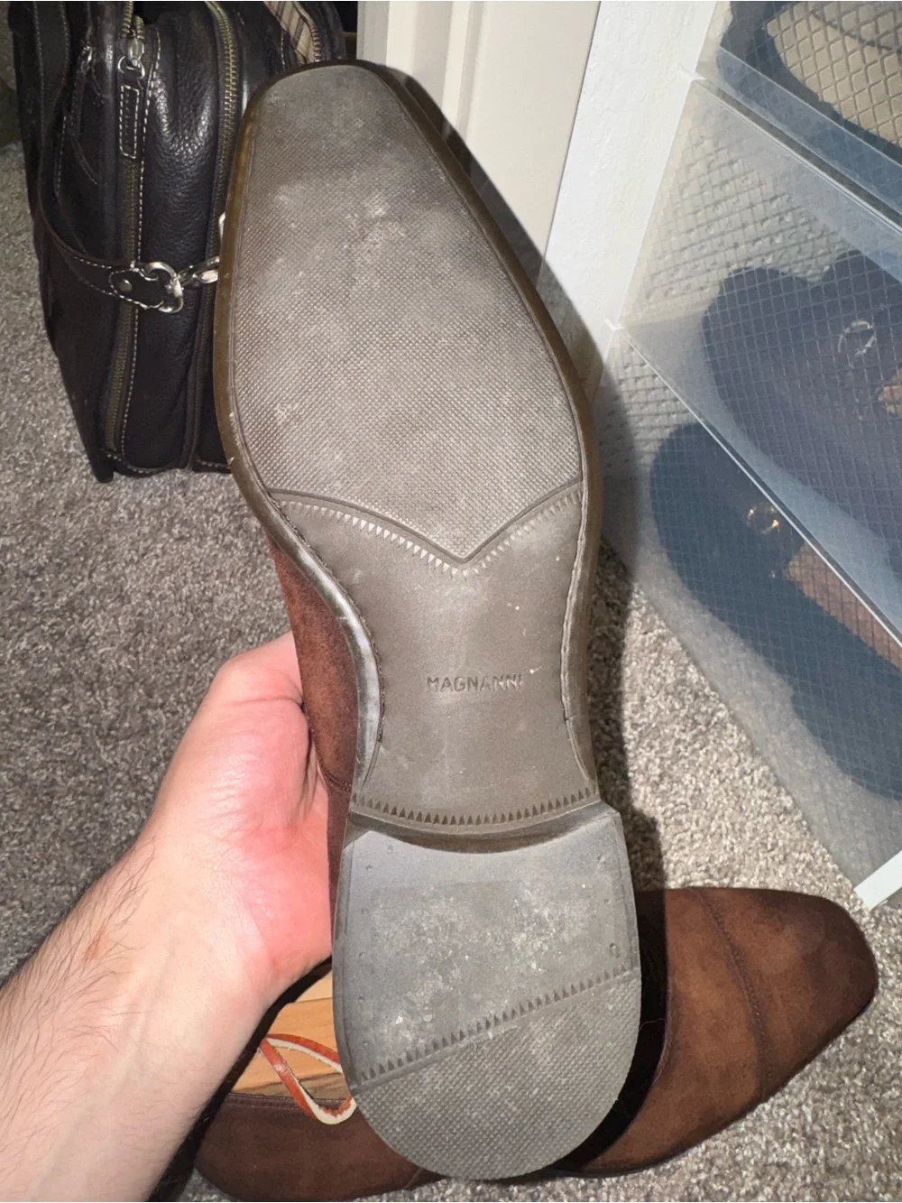 Magnanni Brown Suede Oxford